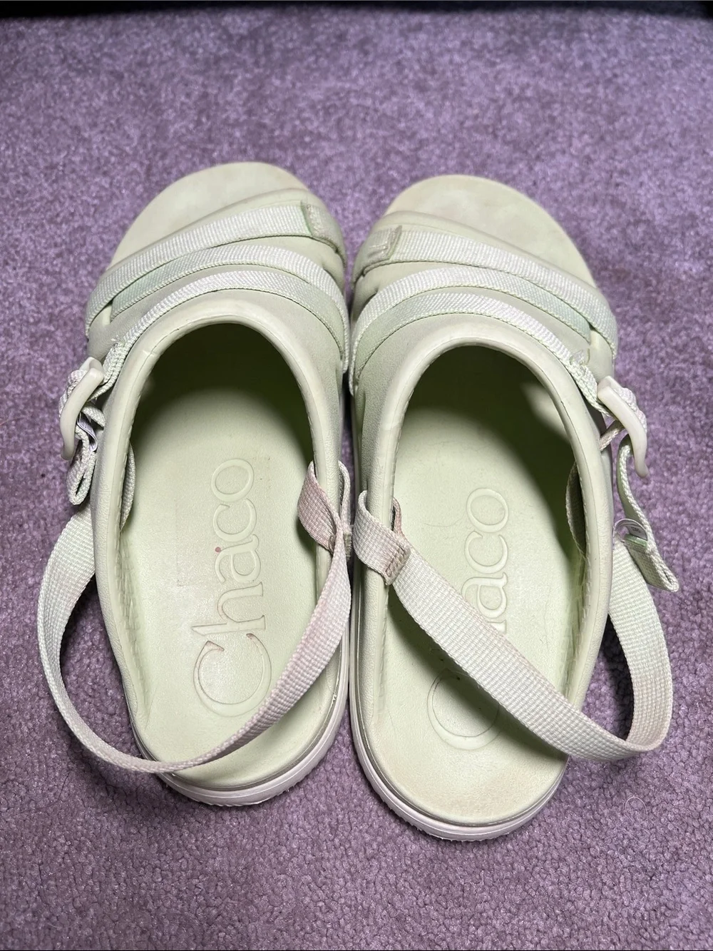 Chaco Chillos Sport Pale Green Sandals Kid's Size 6